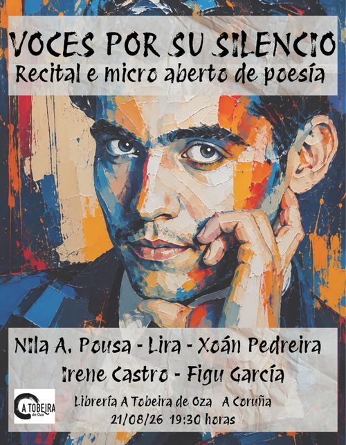 Voces por su silencio. Recital e micro aberto de poesía.
