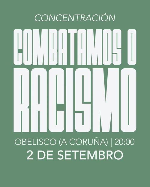 Concentración COMBATAMOS O RACISMO